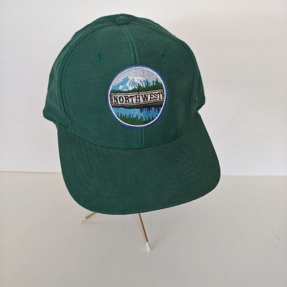 Other - Northwest Baseball Hat Cap Green Embroidered Adjustable Wall Street Journal
